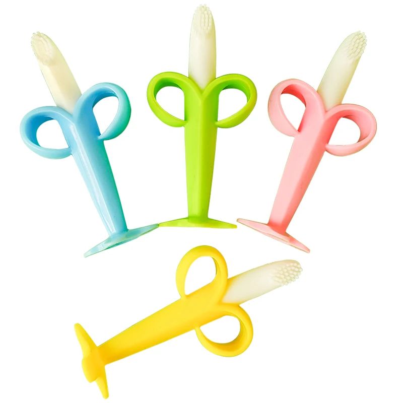 High quality silicone pacifier bunny soother baby infant teether teething banana