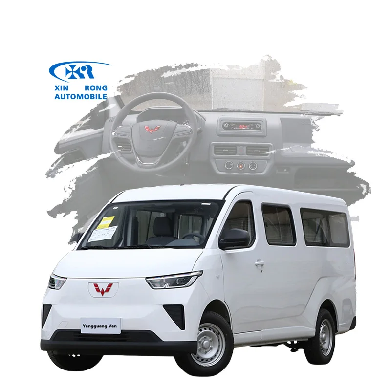 Selling Wuling Yangguang EV van cargo Comfort version 6 seats 300km range Passenger electric car van mini bus from china