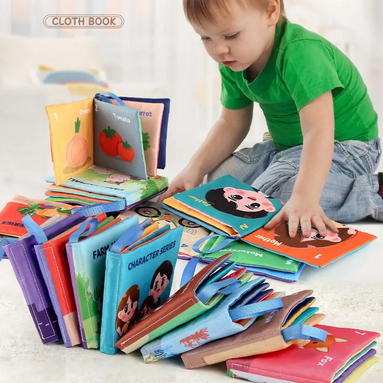 Baby Cloth Book Learning Education Readings Toddler Baby Intelligence Development Infant Babys Toys 0 To 12 Months First Book