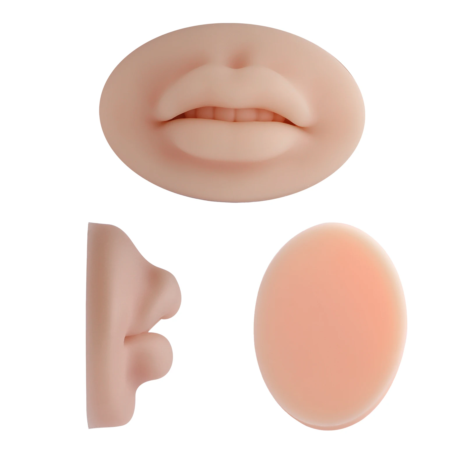 3D Tattoo Practice Lip Open Mouth Silicone Lip Practice Latex Permanent Makeup Practice Skin Lips