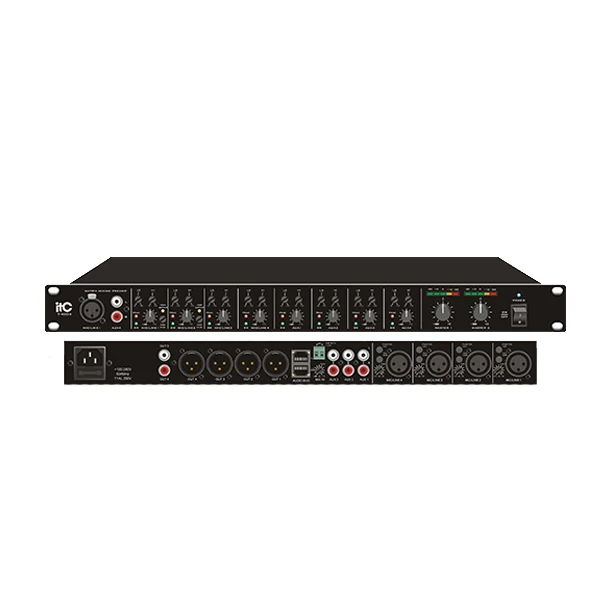ITC T-4S04 профессиональный 8 до 4 Phono и микрофонный предусилитель
