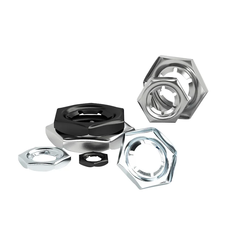 M4 M6 M16 Carbon Steel Galvanized Tight Nut DIN7967