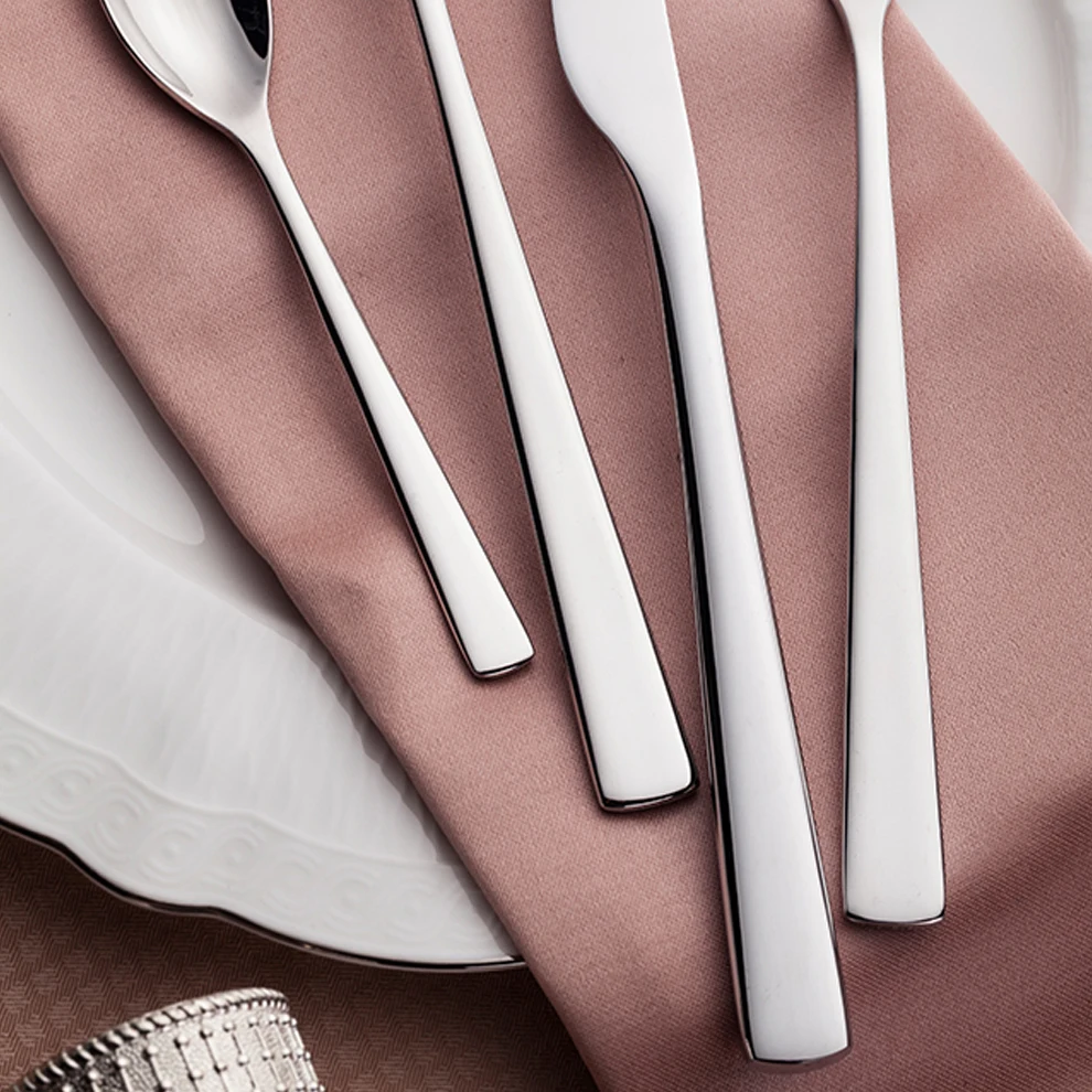 Classic Bulk Cutlery Mirror Silverware Wedding Party Fruit & Dessert Fork Flatware Sets Home Use Cutlery Set 304 Stainless Steel