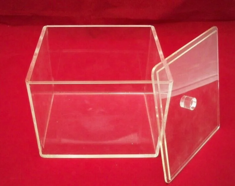 Custom clear acrylic plexiglass large rectangle box