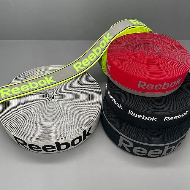 TUTON Customer Multicolor Silicon Printed Sustainable Polyester Elastic Webbing Band For Underwear Sportswear