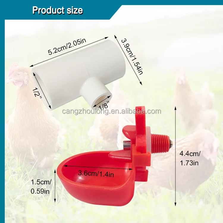 ZB DIY Automatic Backyard Chicken Baby Chick Drinker Complete Set Pipeline Hanging chicken drinker