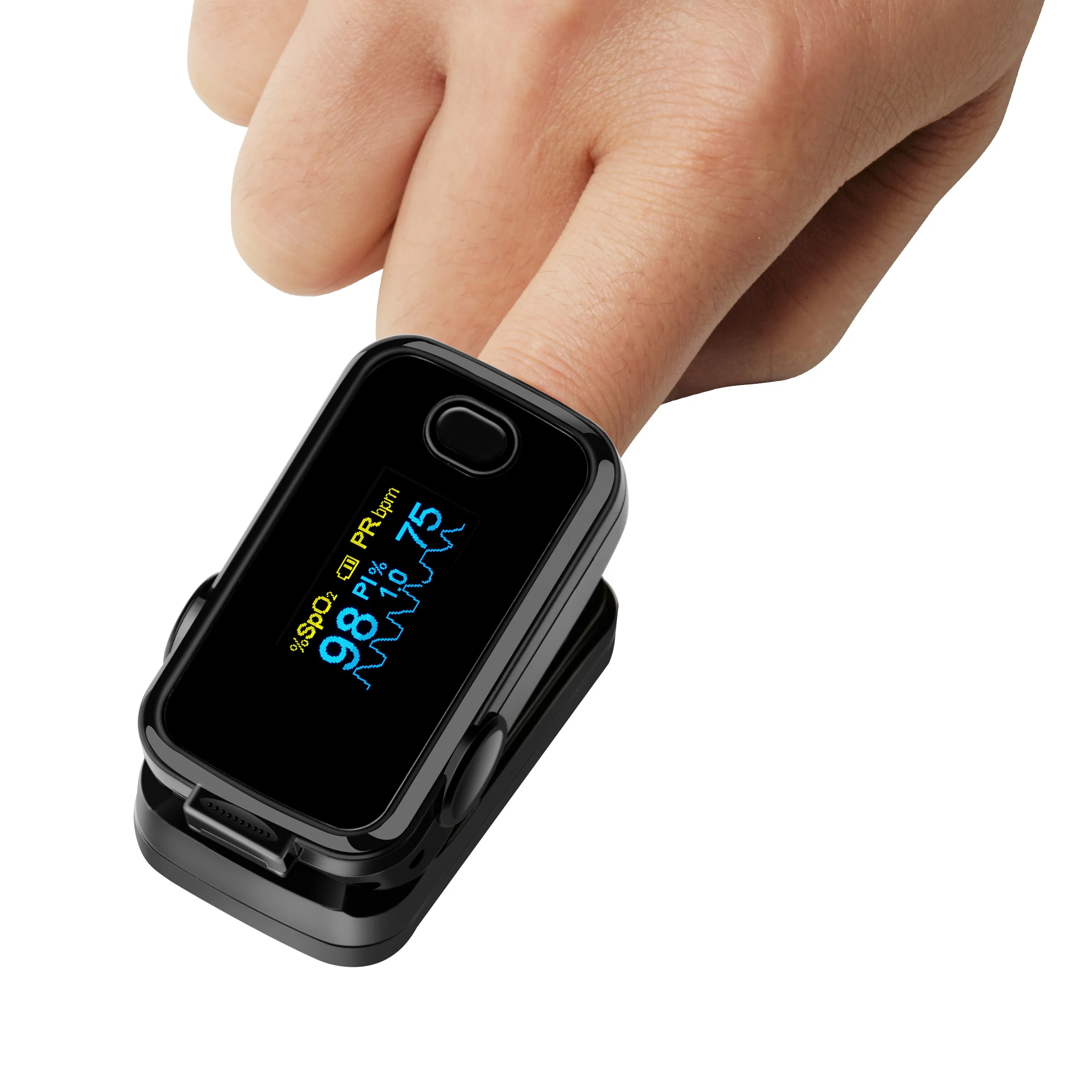 2021 Best Sales Fingertip Pulse Oximeter SPO2 with CE and  Approved LED OLED Display
