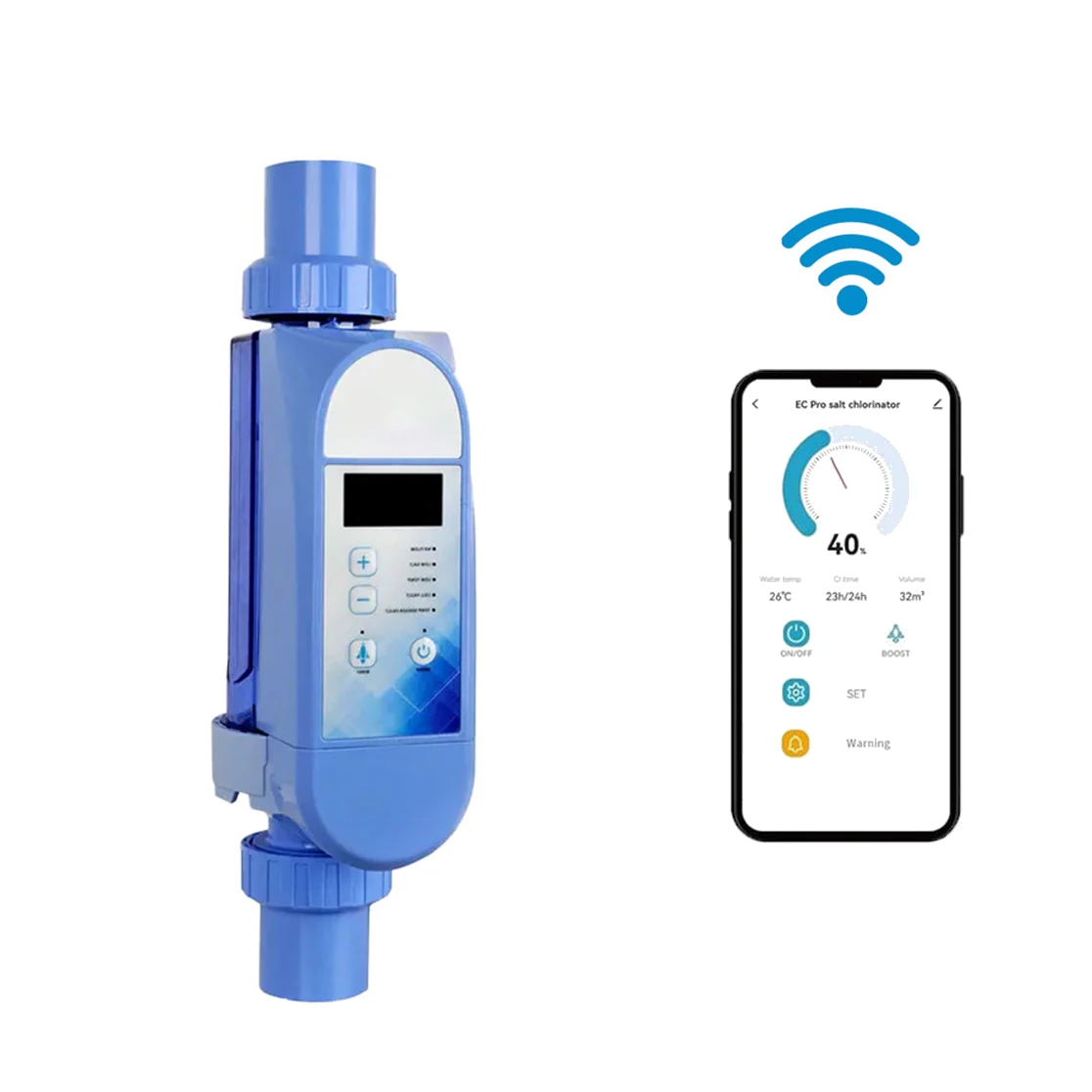 HOTOOK High Quality Outdoor Swimming Pool Salt Chlorine Generator Cell Accessory for Pool Chlorination