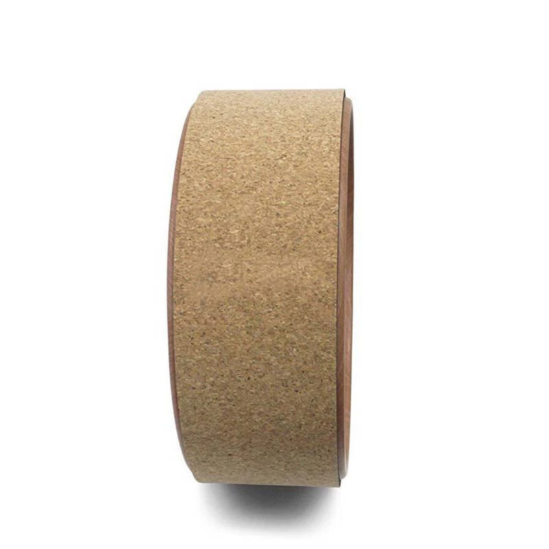 Yoga wood grain assisted shaping fitness TPE cork yoga wheel