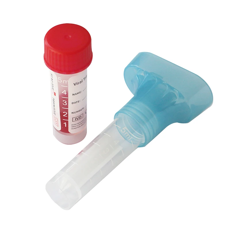 
Medical Disposable Saliva Sample Collection Kit 5 10Ml Virus Preserve Specimen Sampling Portable Viral Transport Media (Vtm) 