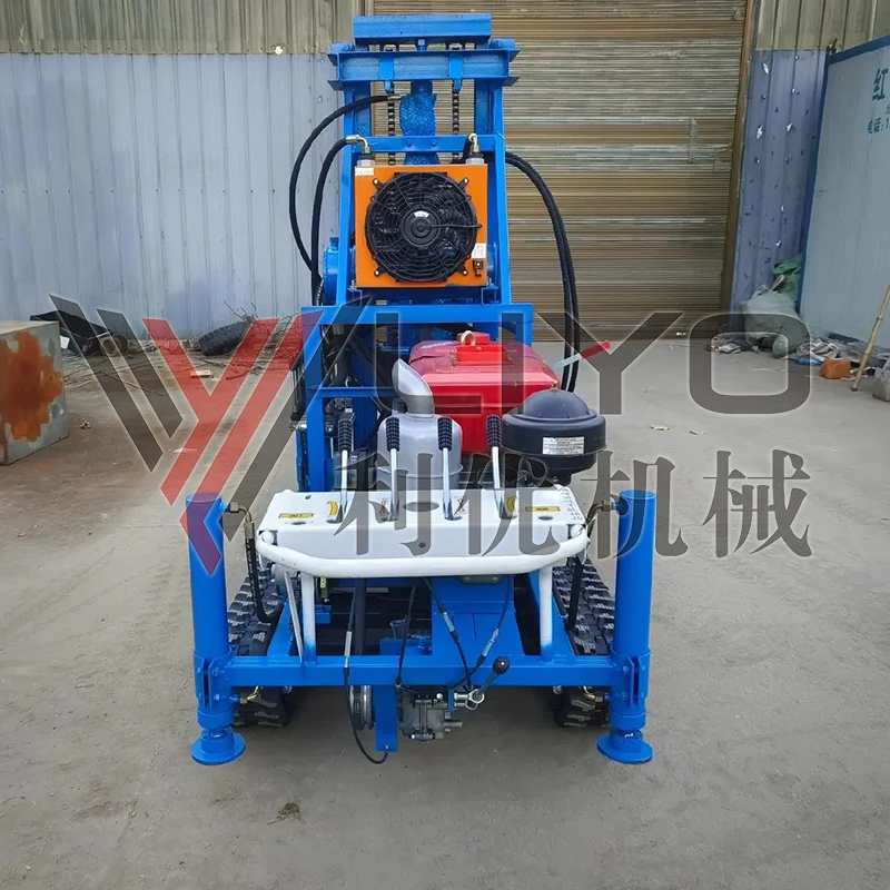 CE certificated diesel well borehole hydraulic drilling rig hydraulic crawler drilling rig for sale
