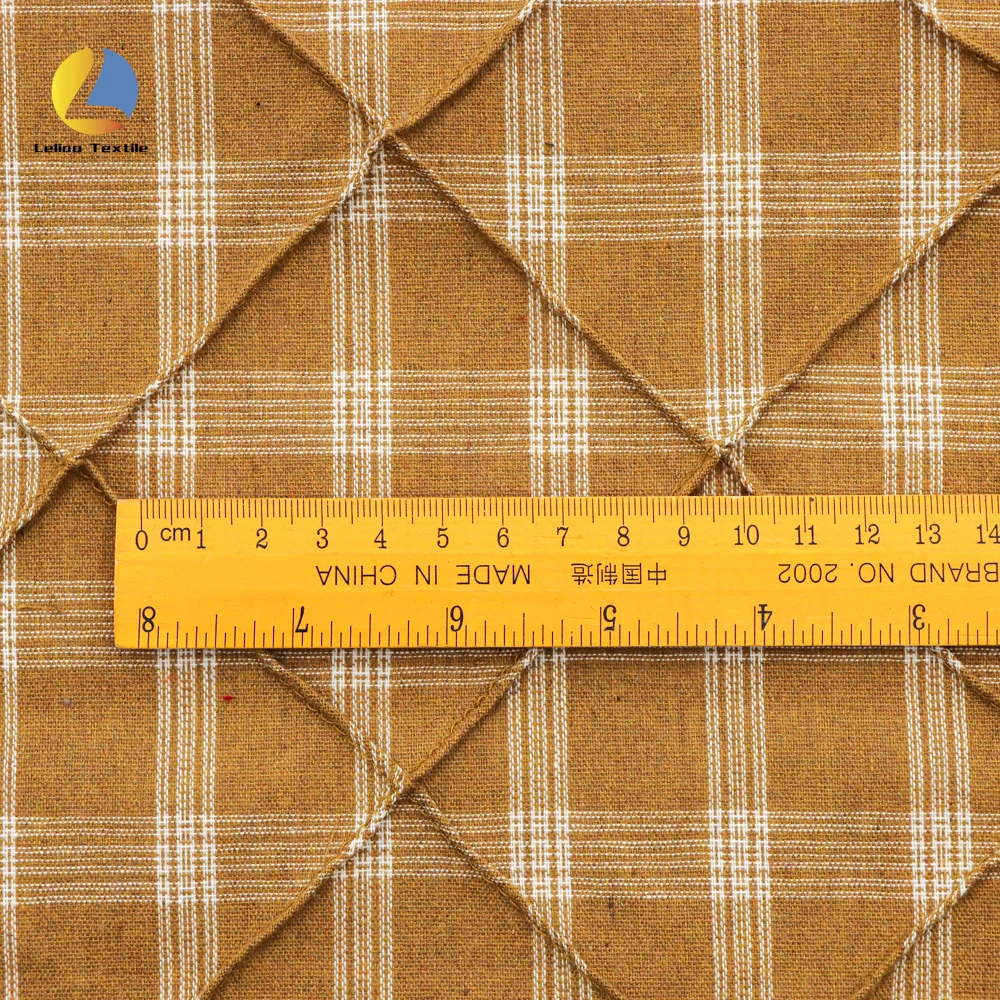 Beautiful Customized High-quality Woven Plaid Fabric 100%Cotton Yarn Dyed Gingham Fabric For Autumn Shirts For Women