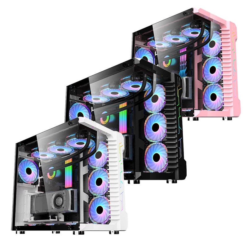 Custom Logo COOLMOON Good selling ATX case Cheap Price Case Computer Low MOQ Computer Cabinet OEM/ODM PC Gaming Case