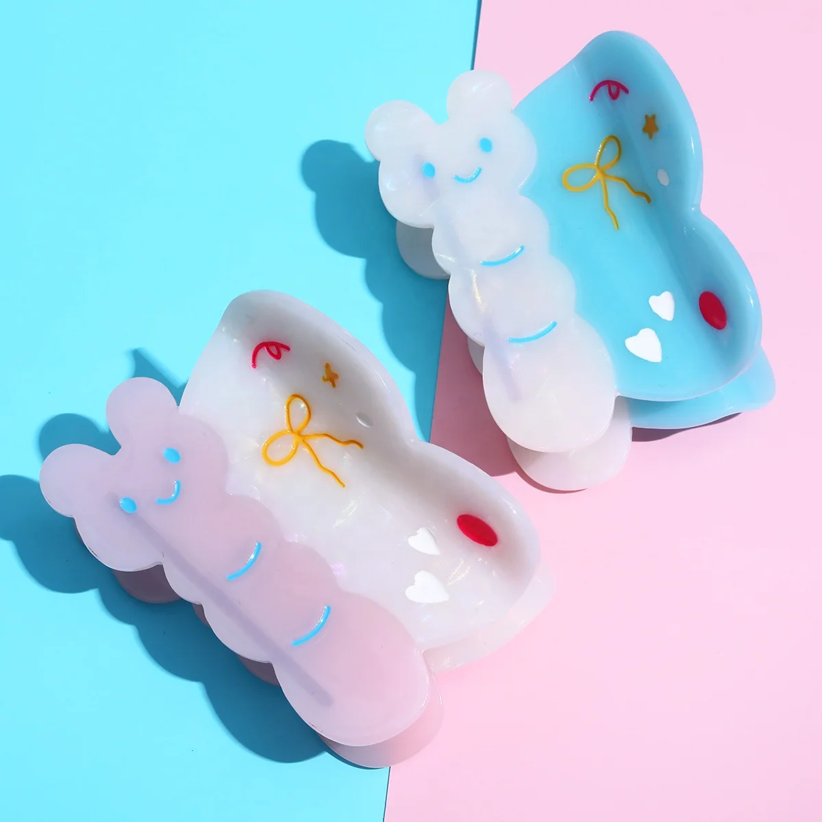 personalized custom acetate hair claw sweet cute hair claws plastic hair claws