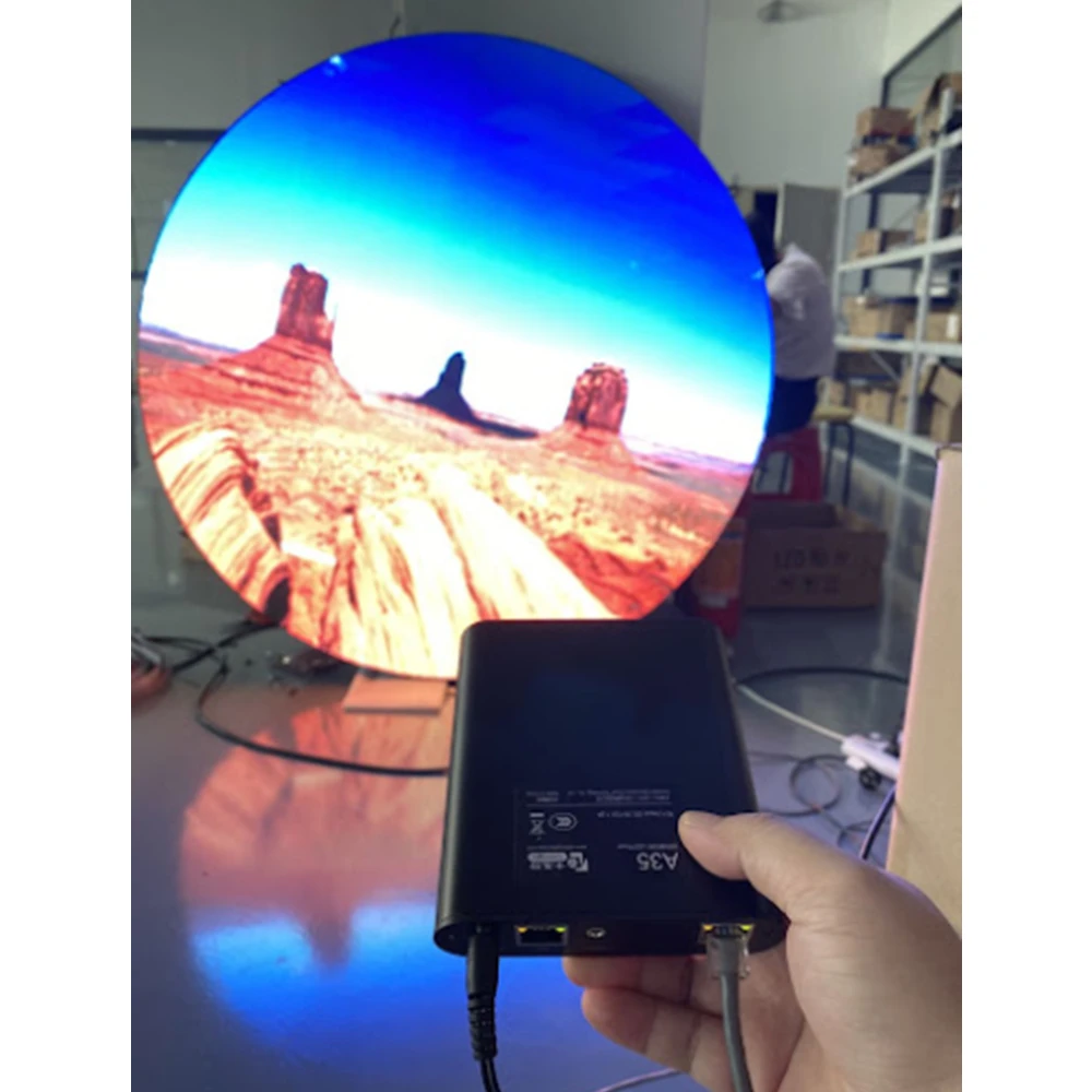 Dubai USA Hot Sale LED Round Screen P1.875 P2 P2.5 P3 P4 P5 Stage Background Creative Design LED Circle Display Video Wall