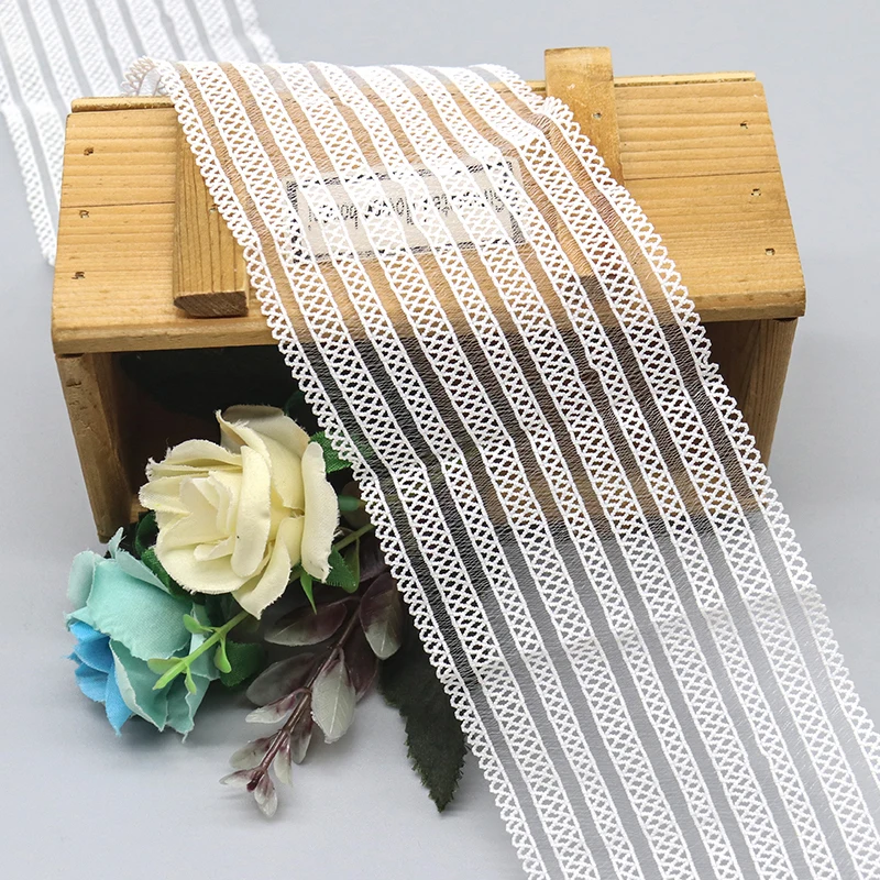 Hot selling commonly use DIY elastic trim white wide custom elastic band for clothing