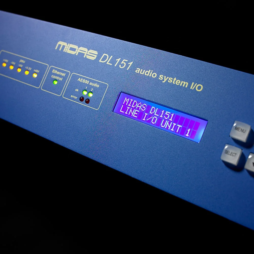 Midas DL151 Stagebox 24-Channel XLR Mic/Line Inputs With Midas Mic Preamps For Midas Digital Mixer