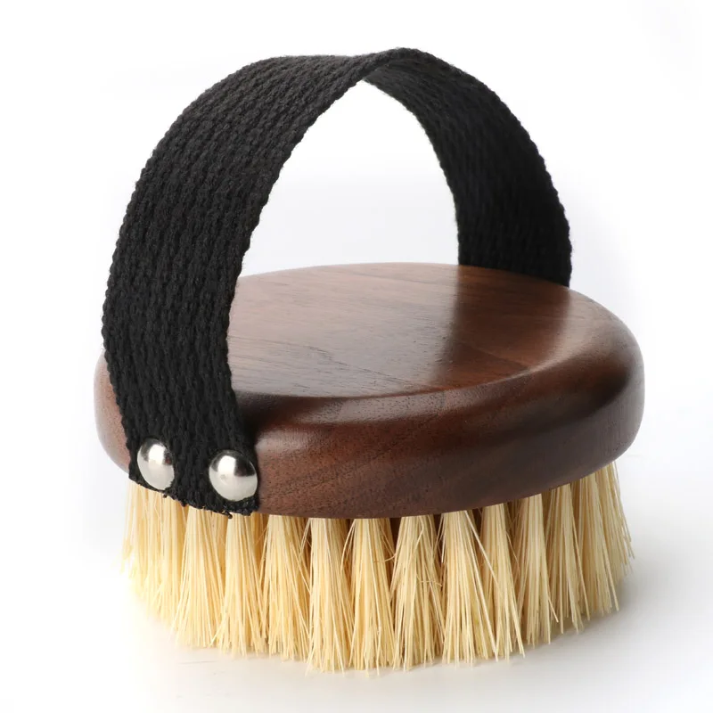 Luxurious Walnut Wood Natural Sisal Bristles Body Brush