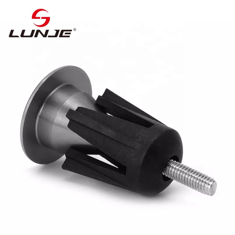LUNJE Wholesale Mountain Bike Expansion Locking Plug 28.5mm Aluminum alloy Road Bike End Cover Bicycle Handlebar Plug