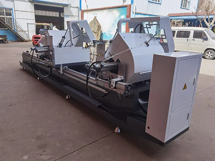 Aluminum profile digital display double mitre saw cutting machine two head window cutter 45/90 degree