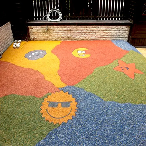 Children play epdm rubber flooring wet pour rubber floors FN AN 23052305