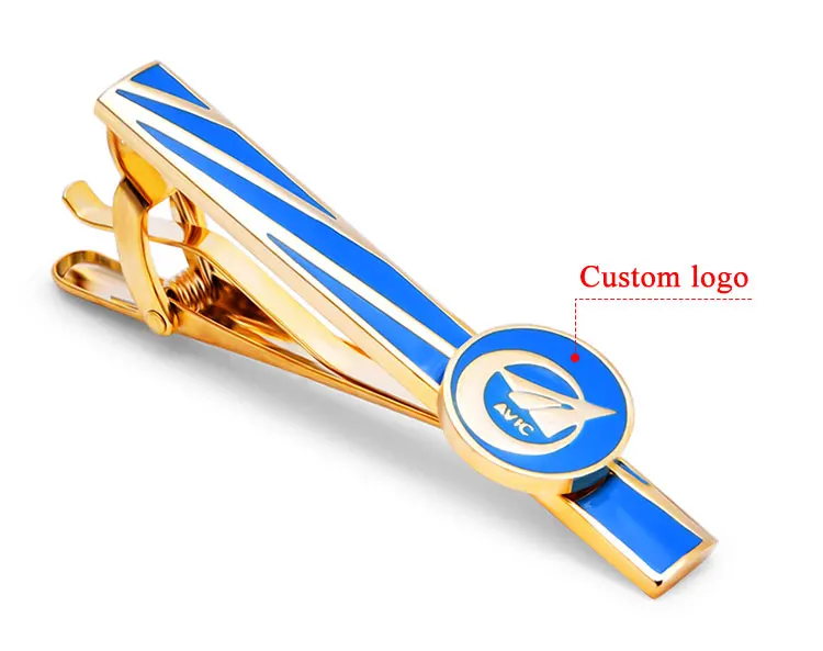 
Wholesale Men Suit Western Style Rose Gold Tie Bar Metal Brass Long Tie Clip for Men 