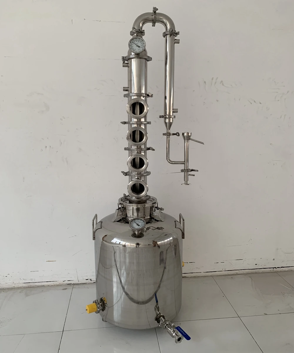 Turn-key 200Lt/26 Gallon Alcohol Distillation Still Equipment Alcohol Distiller beer Making Machine Gin Distillation Sti