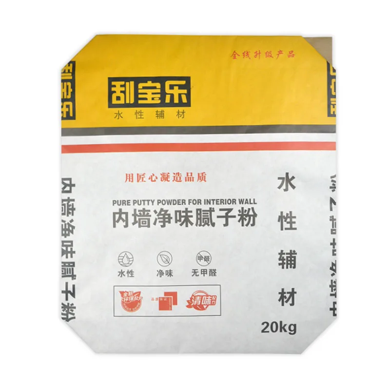 20kg Tile Adhesive Multiwall Paper Valve Bags empty cement bag paper bags industry