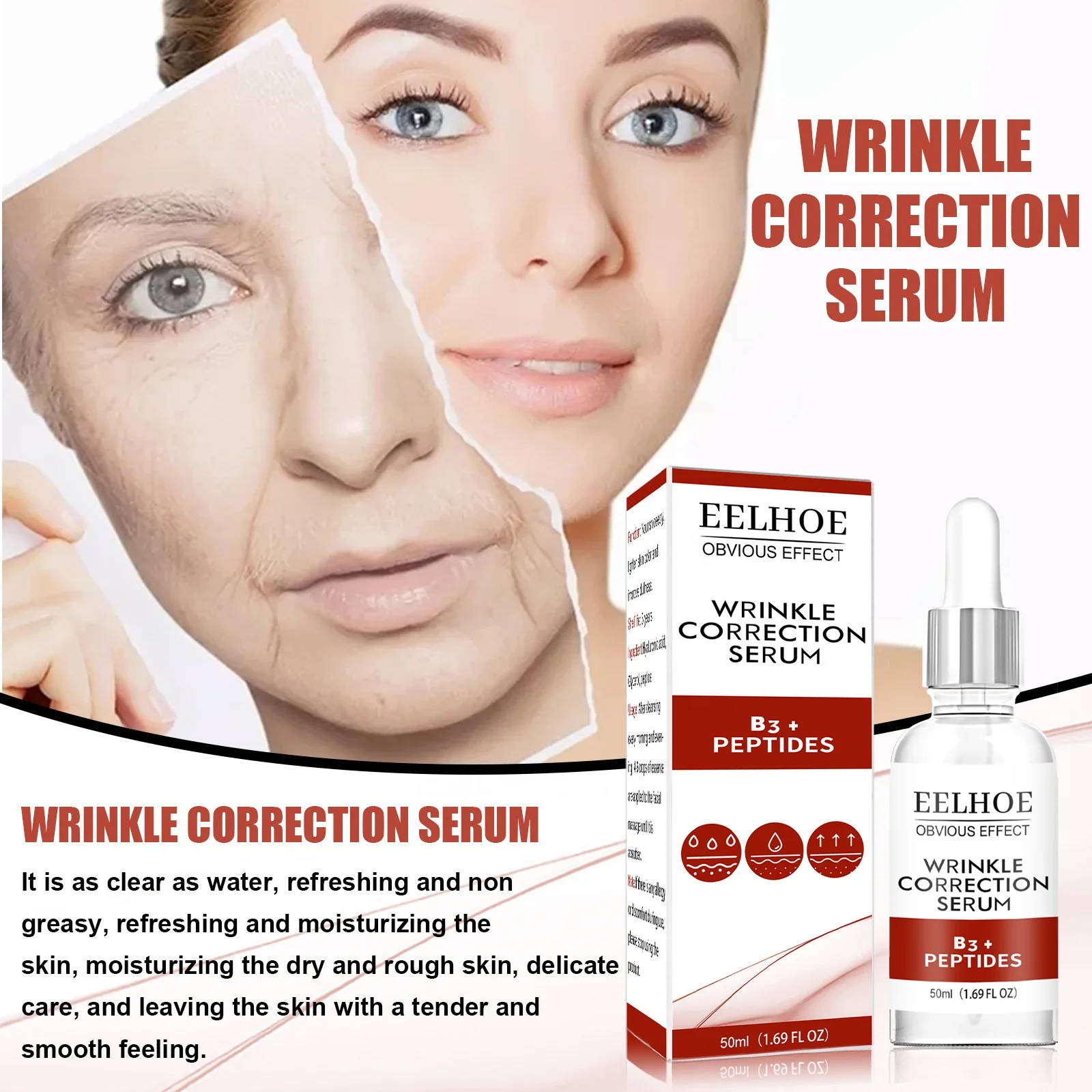 whitening Anti-wrinkle serum Wholesale OEM private label 100% pure hyaluronic acid facial serum