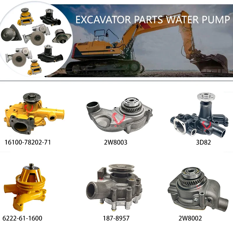 Machinery Engine Spare Parts Water Pump 8971233301 Replacement For 4jg1 Engine