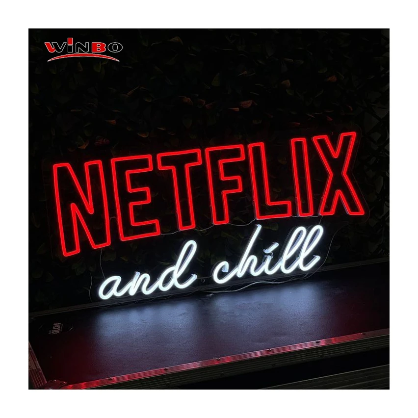 Winbo Wholesale diy neon light sign neon sign light wedding Wedding Decoration netflix and chill neon sign