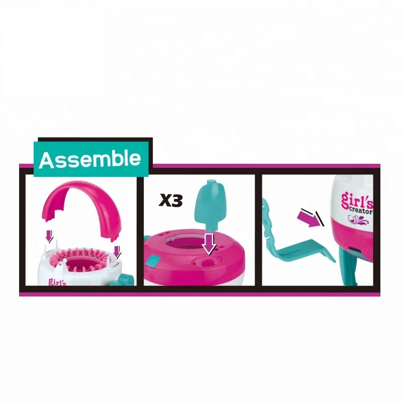 Высокое качество для девочек плетение игрушки Швейные вязальные машины детей