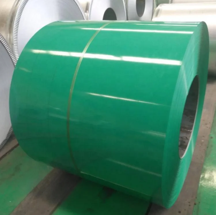 Cold rolled ppgi galvanized color coated precoated galvanized steel soft green red top White Blue