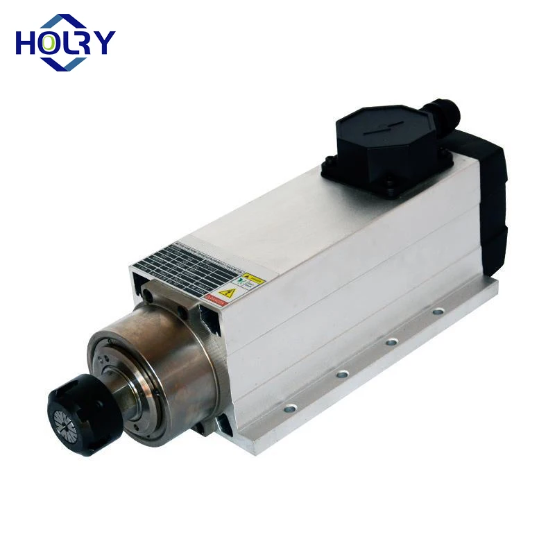 Engraving machine spindle motor air cooling 1.5/2.2/3.5/4.5/6KW high-speed square air cooling ER32