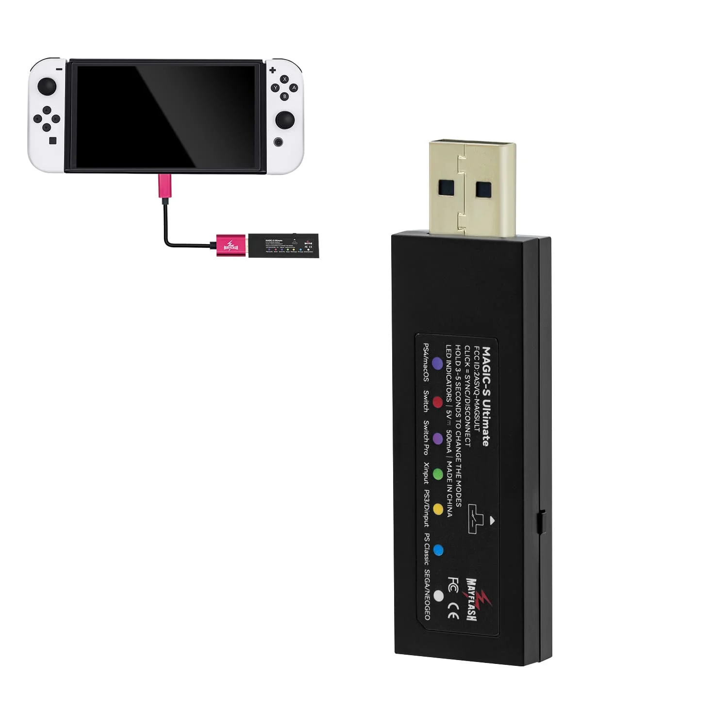 Mayflash Ultimate Magic-S BT USB адаптер для PS5 для переключения беспроводного контроллера конвертер для Xbox серии/ПК/F500 Elite