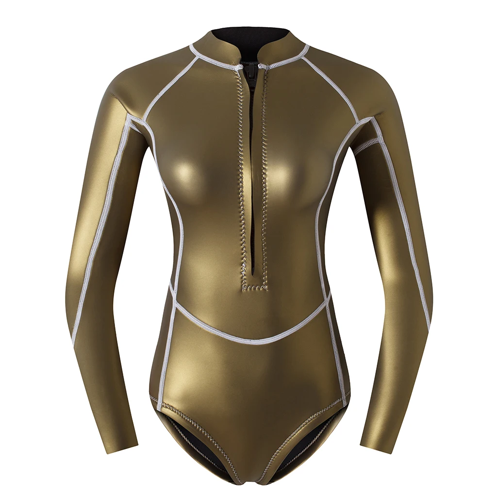 DPR 2020 Gold colour Neoprene women wetsuit 2/3mm smooth skin