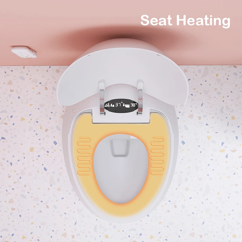 Modern egg shape smart toilet one piece tankless toilet bowl electric intelligent wc smart toilet with heated seat