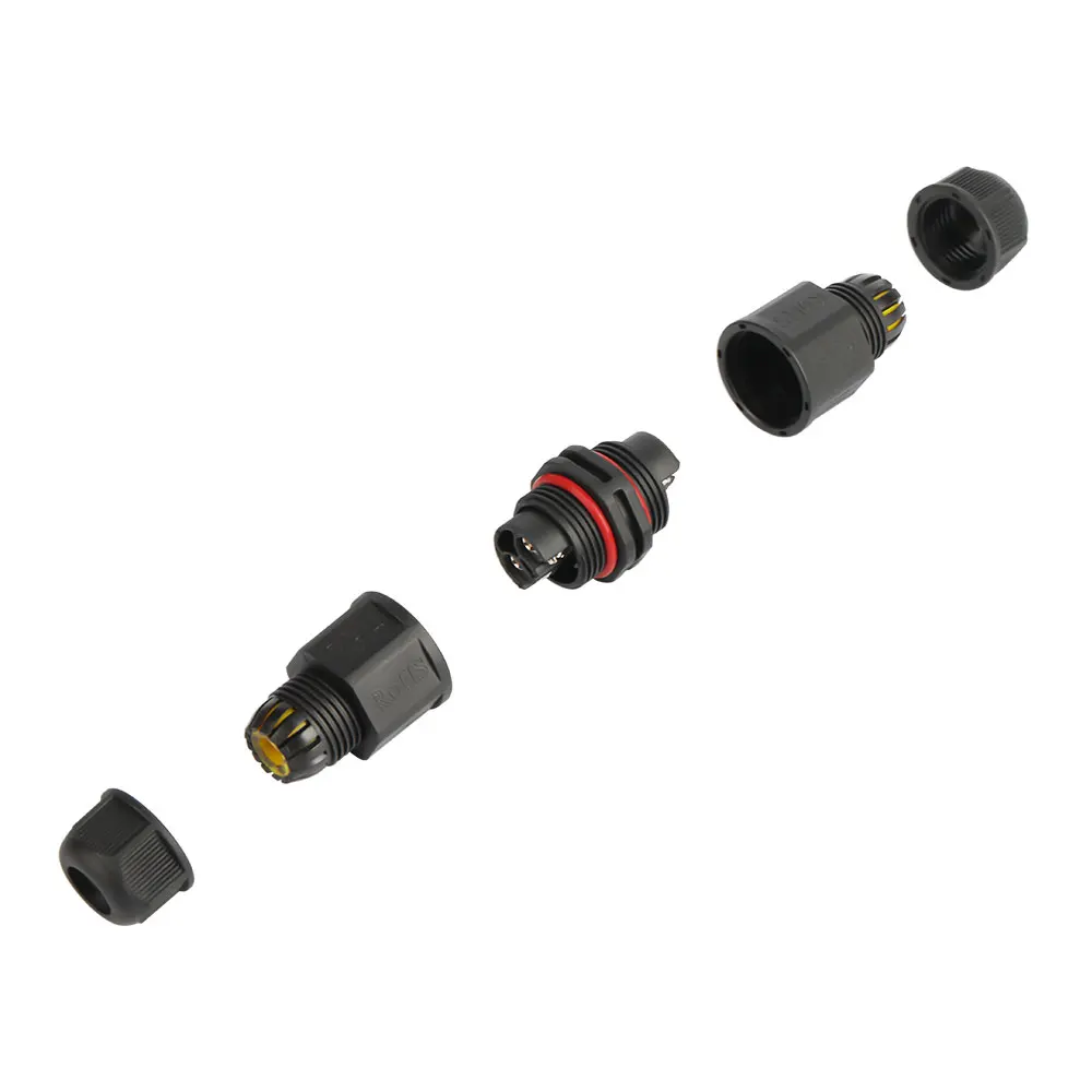 China Manufactory Led Light Connector Nylon Pa66 Led Strip Light Connector 2 Pin Waterproof Connector