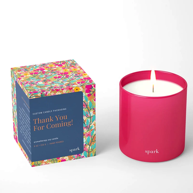 Luxury kraft paper box candle packaging boxes wholesale