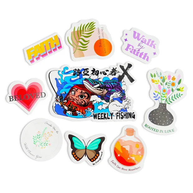 Positive Aesthetic Business Cash Envelopes with Flexible Cover and Self-Adhesive Design Daily and Weekly Planner Stickers