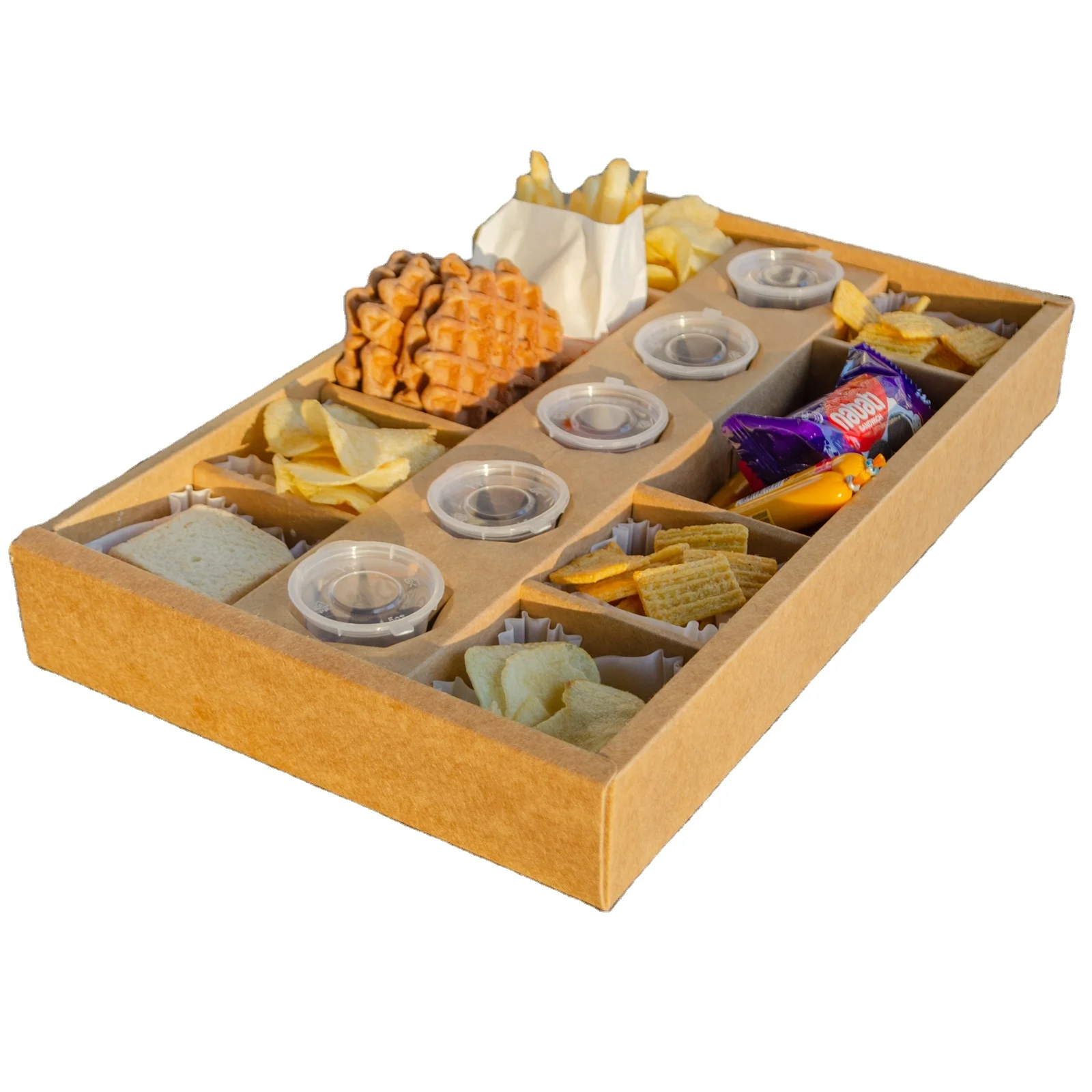 Wholesale Black Party Chocolate Favorite Box Grazing Box Catering Packaging Platter Box With Clapboard