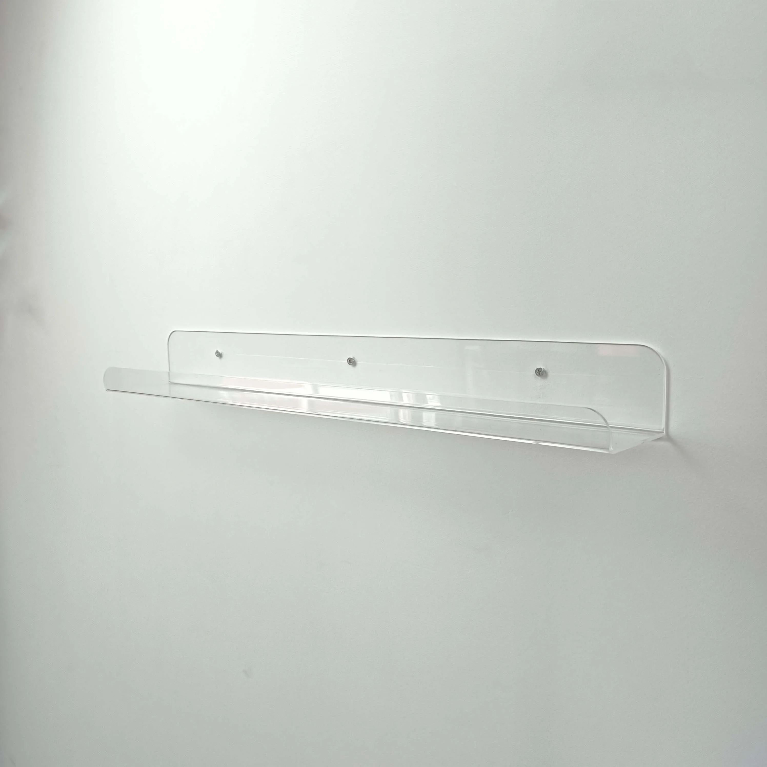 С выдвижной ручкой, размером 24 дюйма, сумка плавающие полки прозрачный акриловый полки Невидимый плавающий настенная полка книжная полка толщиной 3 мм Премиум книга дисплей полки
