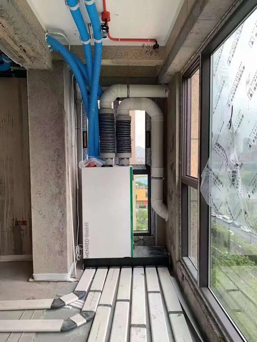 Hot Sale Wall Mounted Ventilation System Fresh Air Ventilation With Energy Recovery