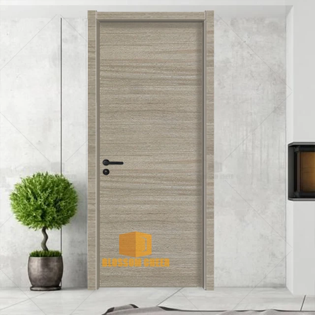 Door MDF Interior Melamine Doors Internal Room Doors for Houses Design Hard Wood Decoration Swing Wooden Brand New Simple Modern