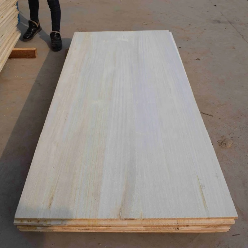 AB Grade Factory Supply Paulownia Edge Glued Wood Boards Solid Wood Panels