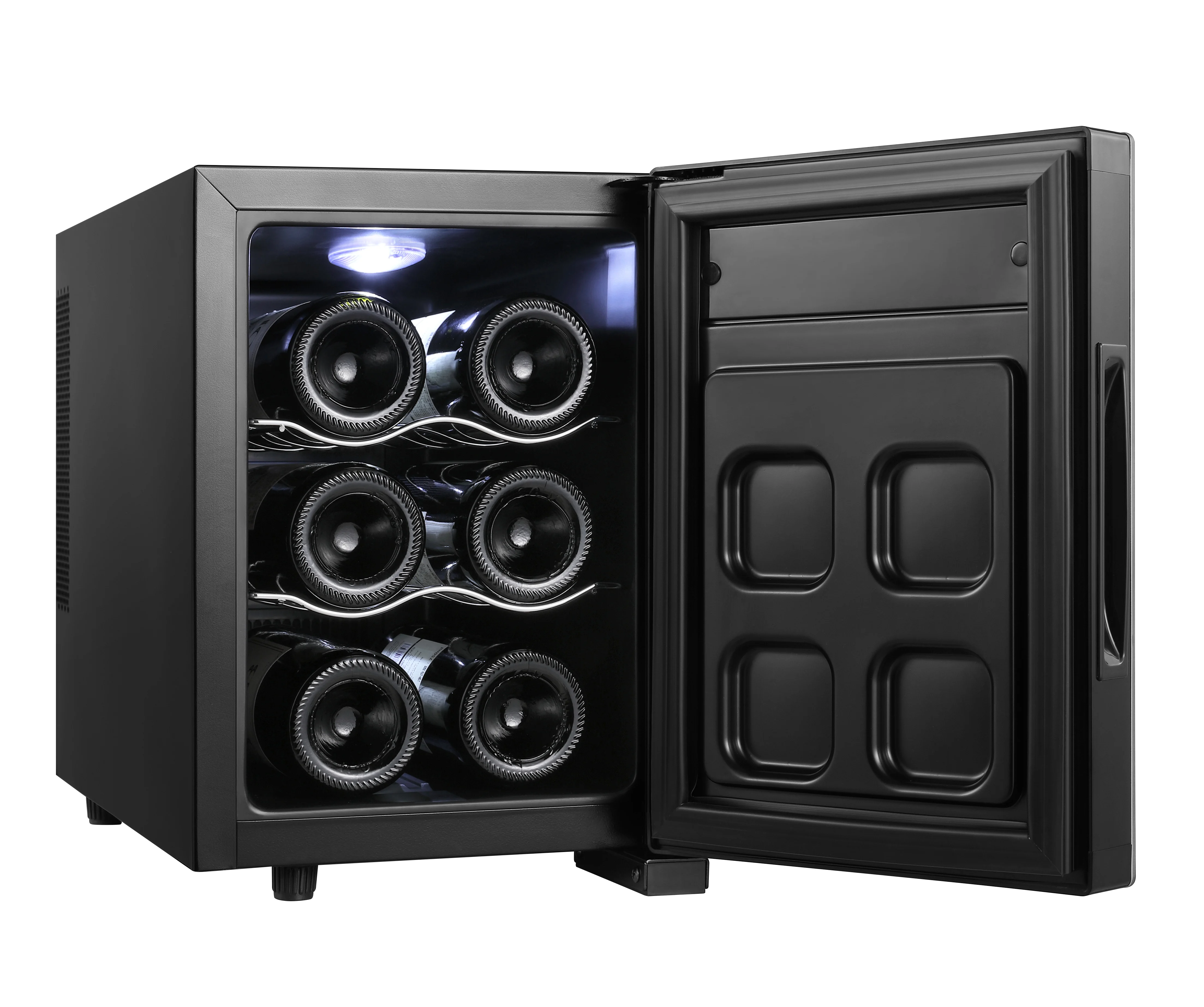 6 bottle small coolers smeg High quality Thermoelectric Refrigeration Wine cellars with glass door