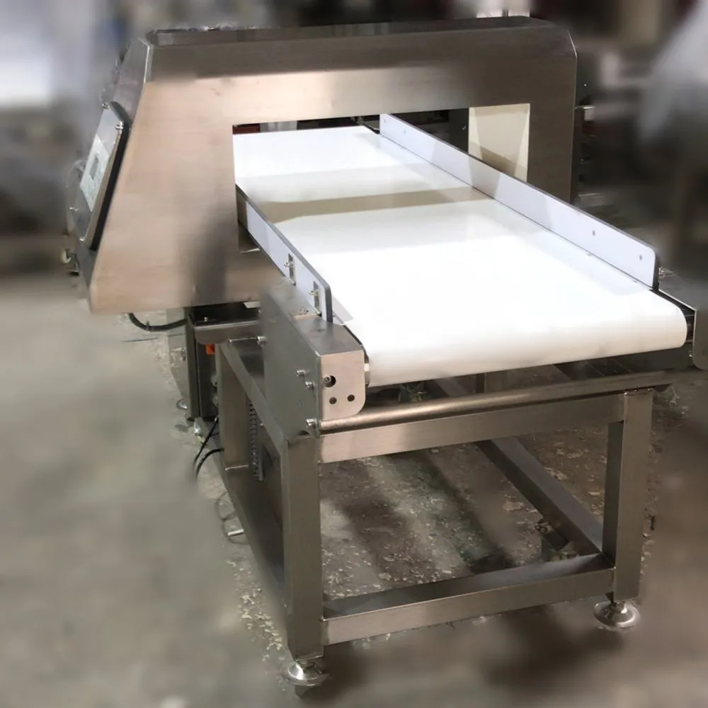 Dwarf Bean Industry Metal Detector Drop through / rejector Dried shrimps Processing with Buzzer and lamp alarm