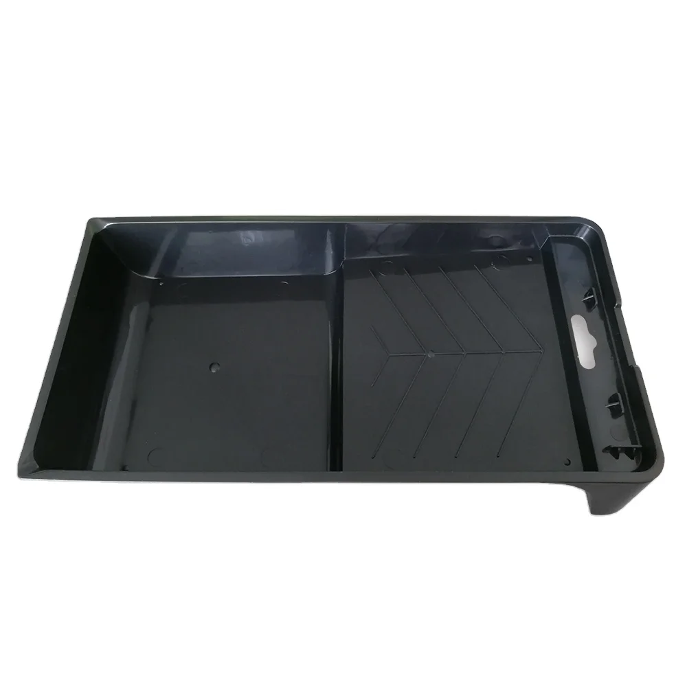 black color paint roller tools 7 inch plastic paint tray