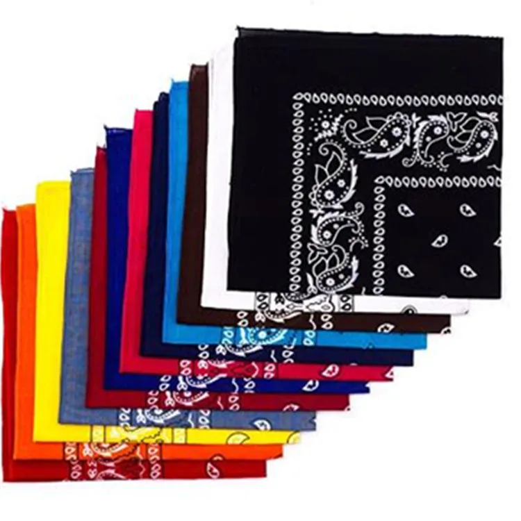 12 Pack Headbands For Women,  Men, Bandanas For Dogs, Organic 100% Cotton Novelty Cowboy Bandana