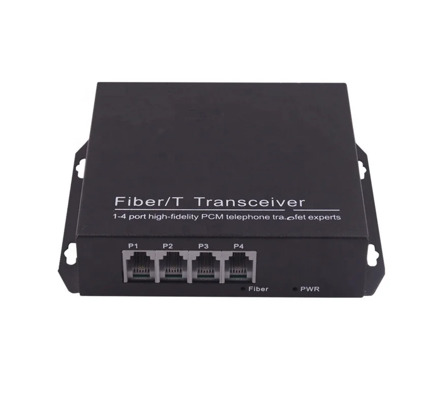 
PCM 4 Channel Telephone Transmitter Fiber optic Media Converter Extender 20KM 